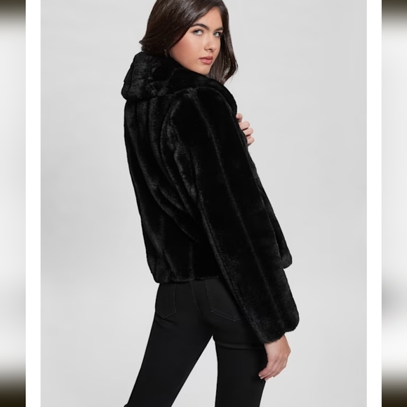 Used! Guess Sophy Faux-Fur Jacket - Picture 5 of 5